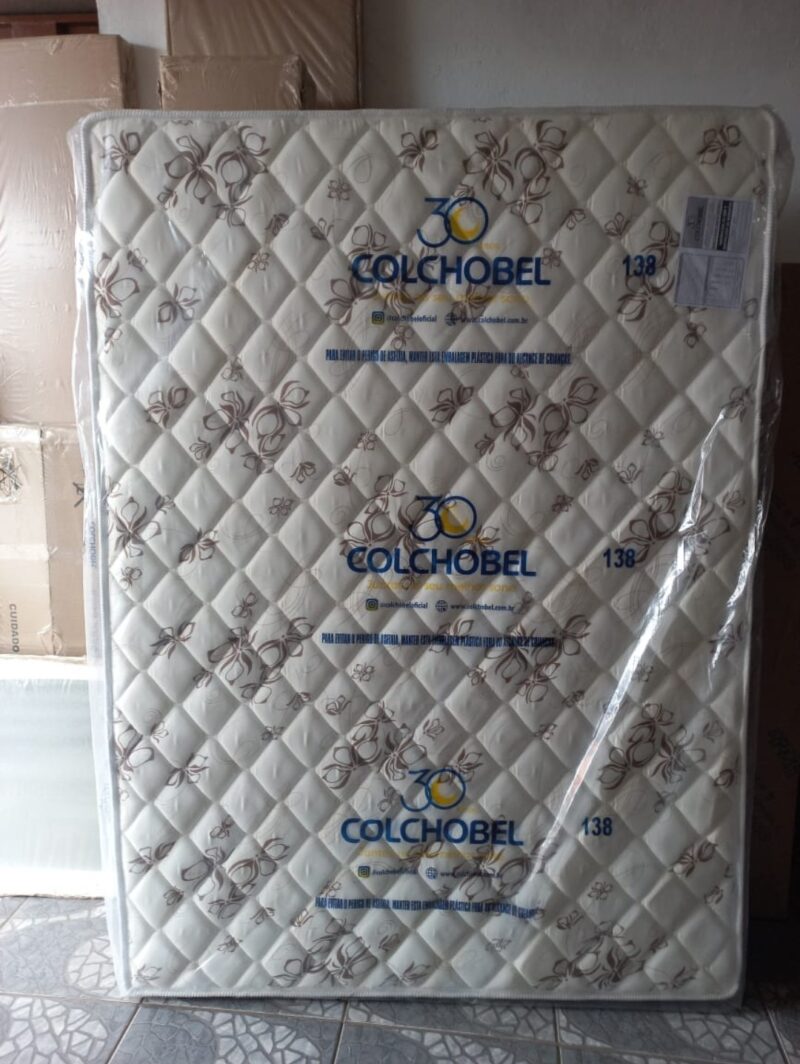 Cama de Sucupira Casal + Colchão de Espuma D33 Double Face/ 20cm de altura - Imagem 2