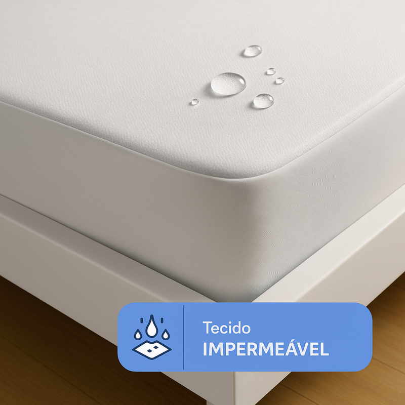 ð¥ Oferta ð¥ 

Protetor de Colchão Castor Queen Impermeável + Saúde Premium Percal 160x200x50cm - Imagem 2