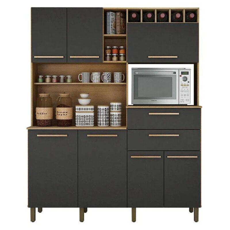 ð¥ Oferta de Aniversário ð ð¥³ 
Armário Monte Rey/ Valdemoveis/ Cinamomo Grafite/ 7 Portas 2 gavetas Corrediças telescópicas