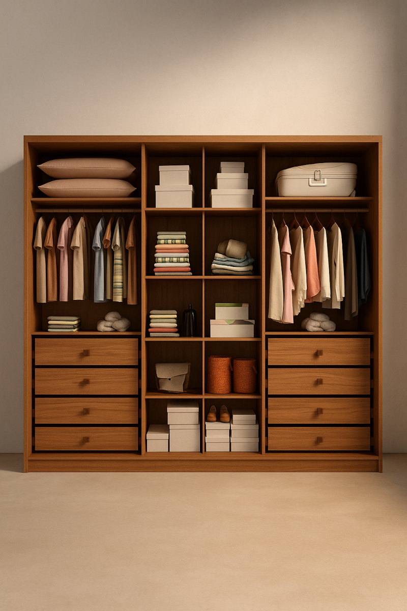 ð¥ Oferta de Aniversário ðð¥³
Guarda Roupa Casal Robust com 6 portas  8 gavetas/ 100% MDF ( Cumaru ) Interno 2 Novo Horizonte - Imagem 2