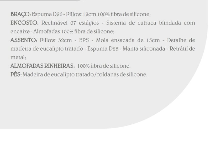 ð¥ Oferta ð¥
Sofá Ibiza 2m30 4 Lugares Retrátil e Reclinável Molas Pocket Ensacadas + Espuma Soft D28/ Pillow com 32cm de Altura ( Preto Veludo ) - Imagem 2