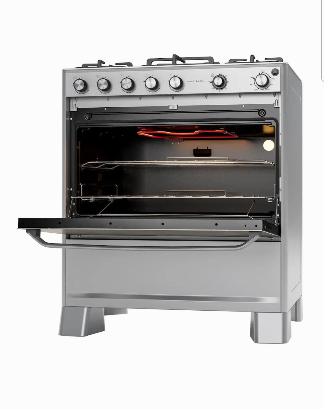 Fogão Selecte Grill 5 Queimadores Mesa em Aço Inox/ Acendimento Automático Bivolt - Imagem 2