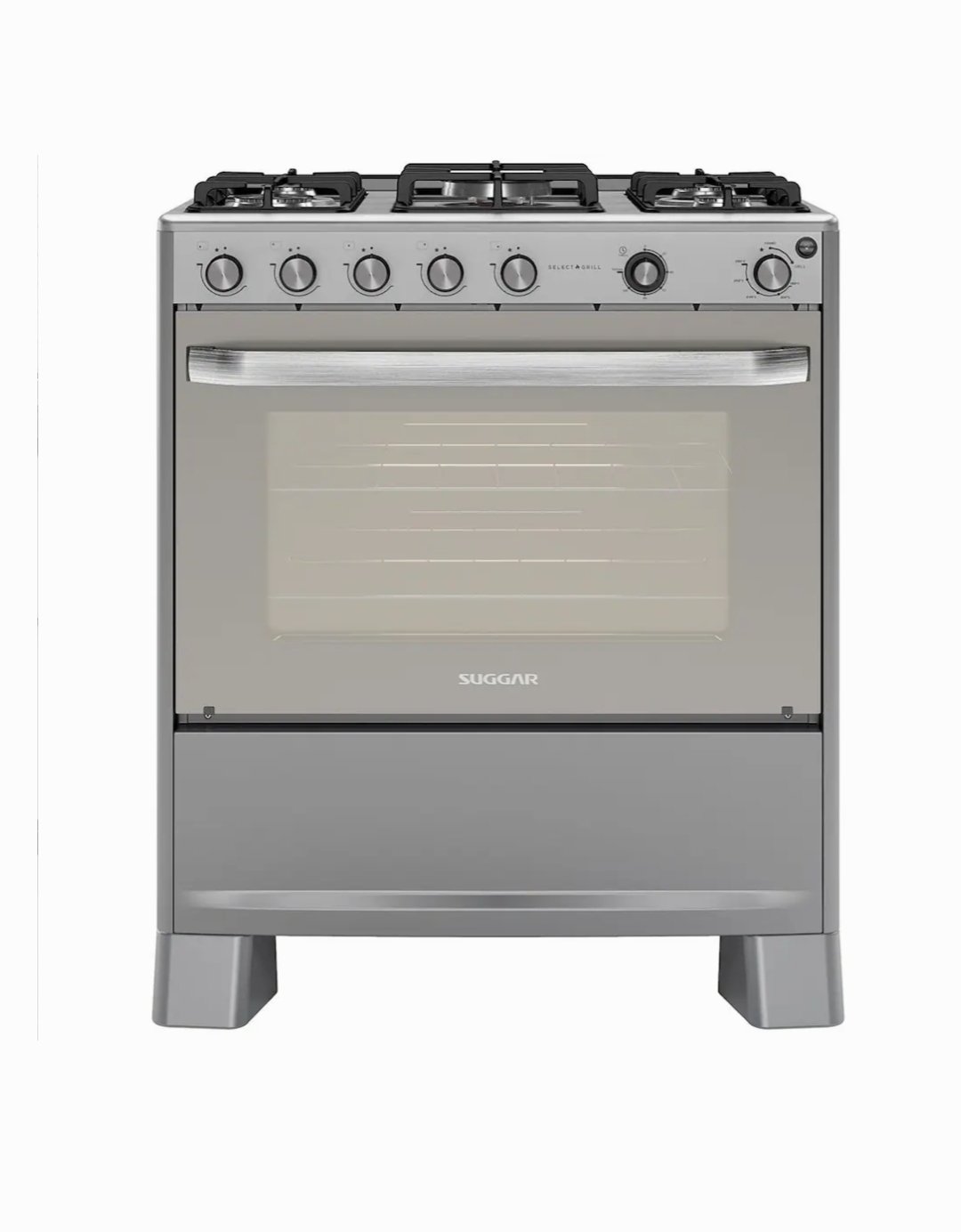 Fogão Selecte Grill 5 Queimadores Mesa em Aço Inox/ Acendimento Automático Bivolt