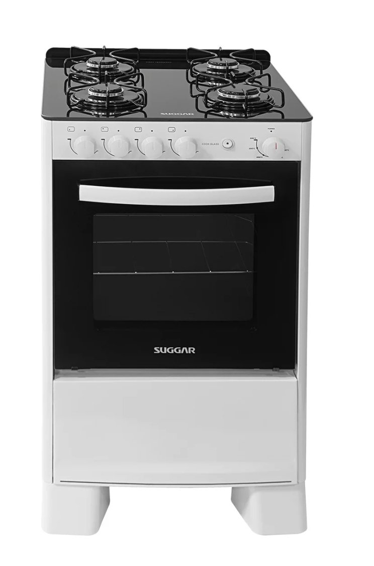 Fogão Cook Glass 4 Queimadores Com Acendimento Automático ( Bivolt )