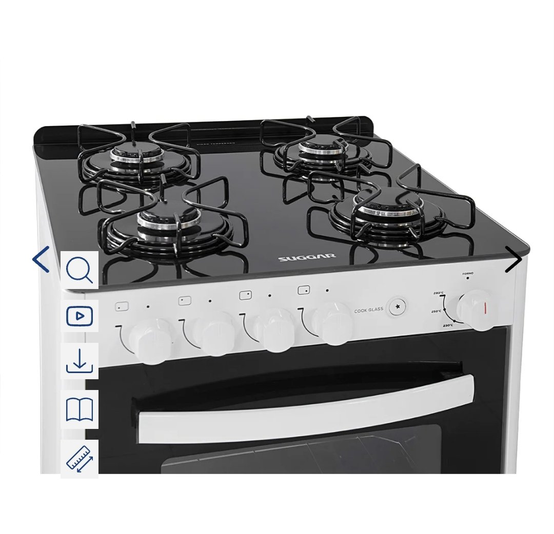 Fogão Cook Glass 4 Queimadores Com Acendimento Automático ( Bivolt ) - Imagem 2